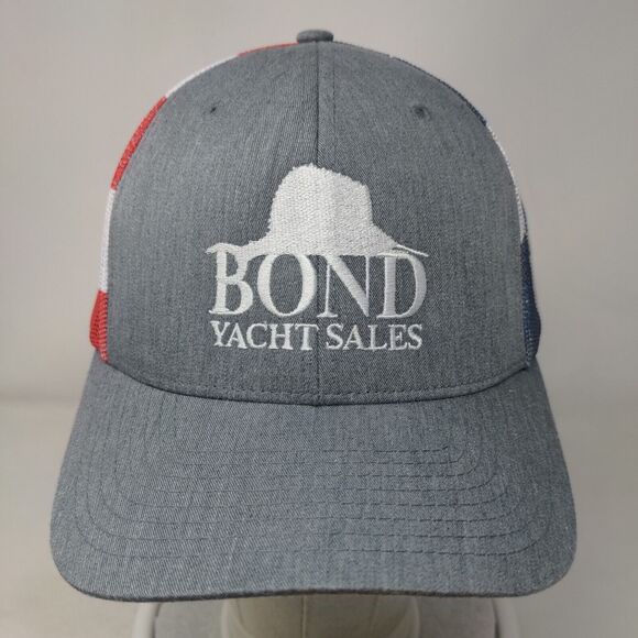 Bond Yacht Sales Snapback Trucker Hat Multicolor One Size Mesh Back Richardson - Picture 2 of 9